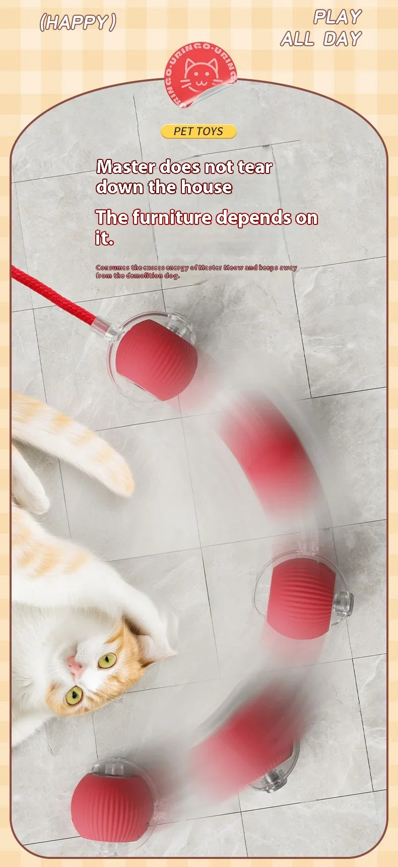 Smart Play Interactive Cat Ball