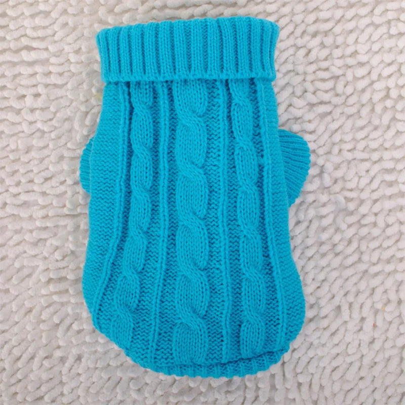 Knitted Winter Dog Sweater