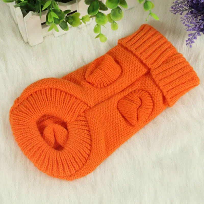 Knitted Winter Dog Sweater