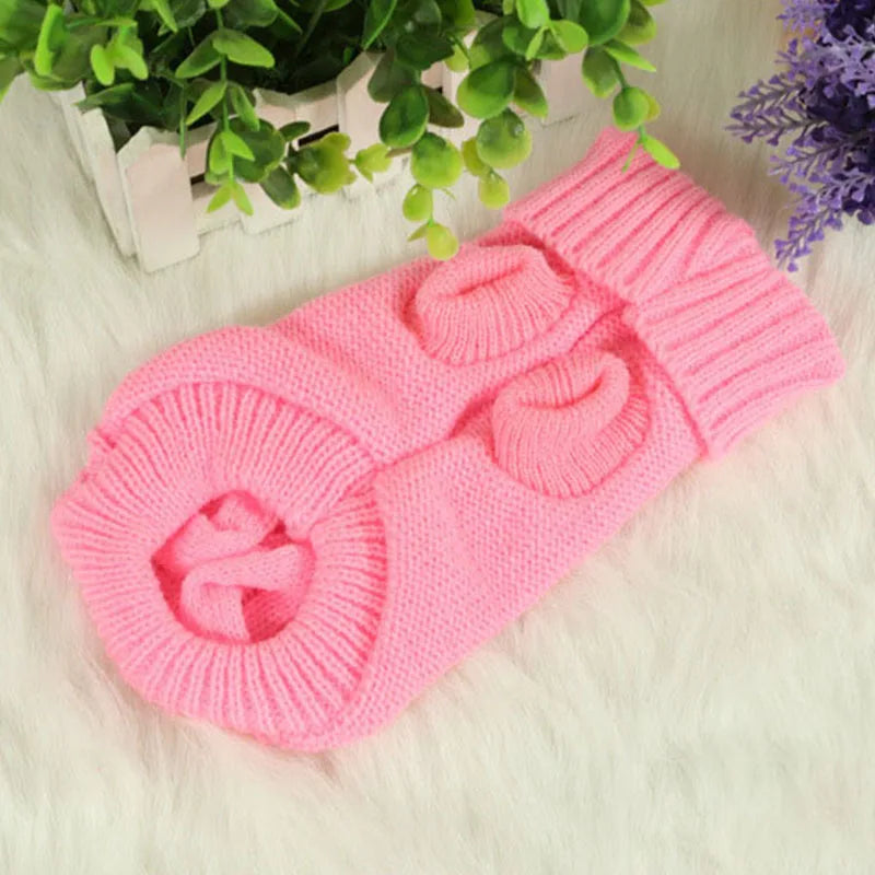 Knitted Winter Dog Sweater