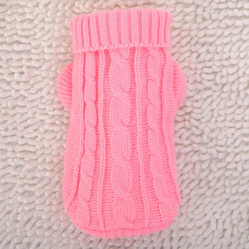 Knitted Winter Dog Sweater