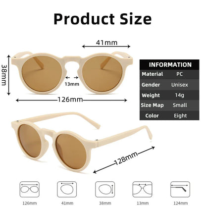 Children's Vintage Frosted UV Protection Sunglasses