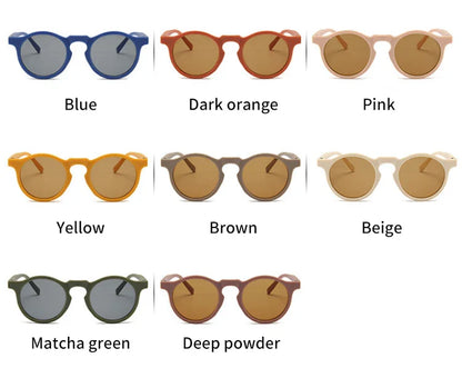 Children's Vintage Frosted UV Protection Sunglasses