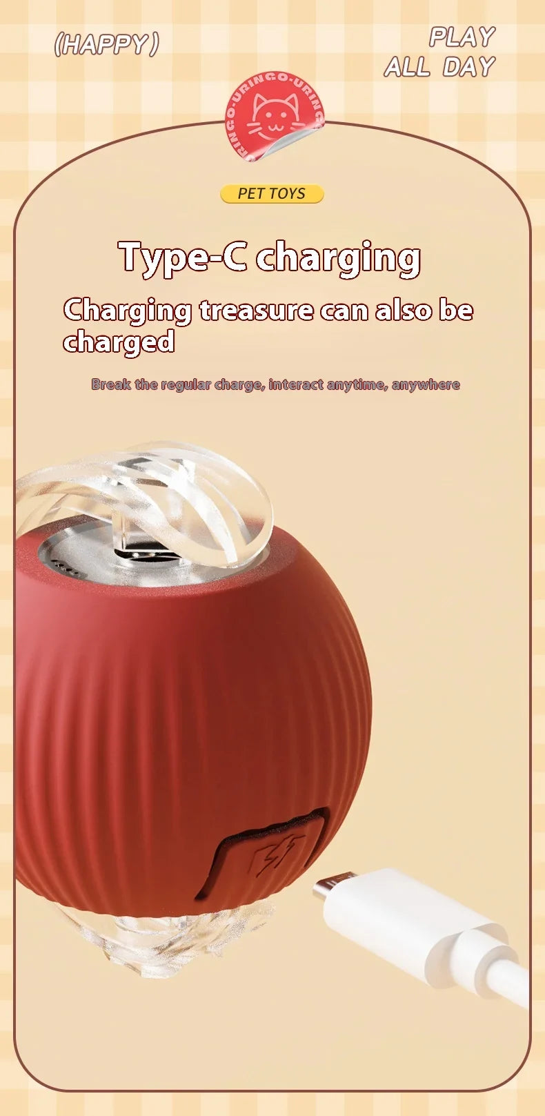Smart Play Interactive Cat Ball