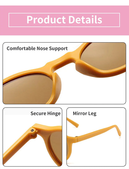 Children's Vintage Frosted UV Protection Sunglasses