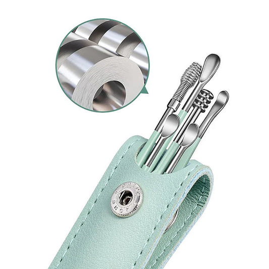6PCS Stainless Steel Ear Cleanser Kit