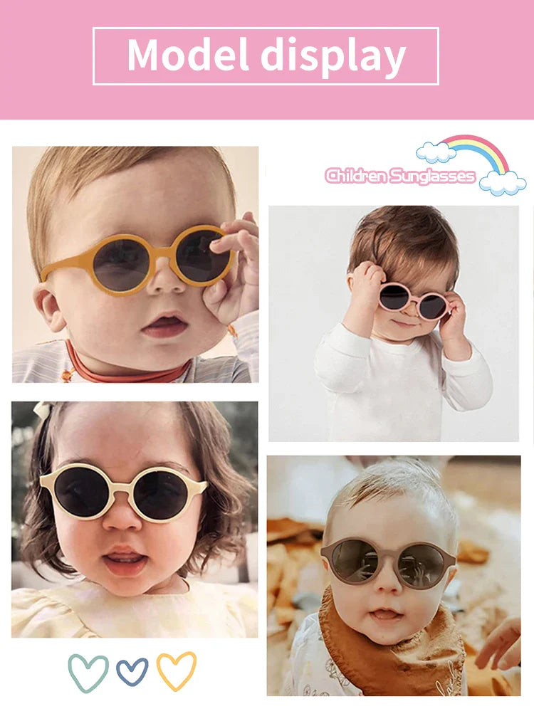 Children's Vintage Frosted UV Protection Sunglasses
