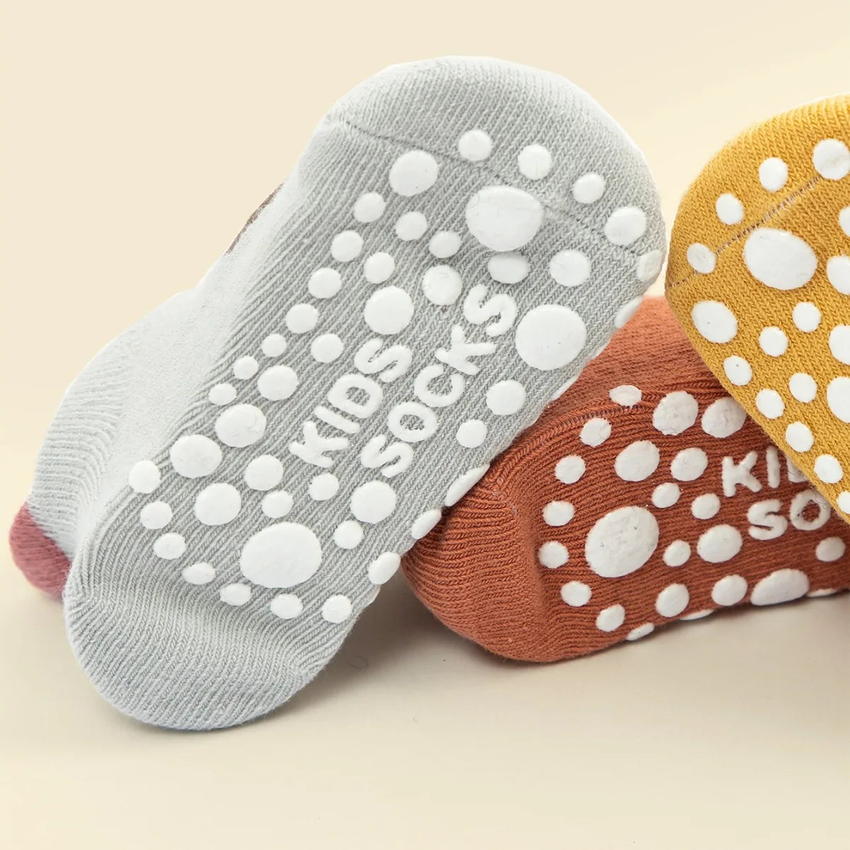 6 Pairs/Lot Cotton Baby Anti-slip Boat Socks