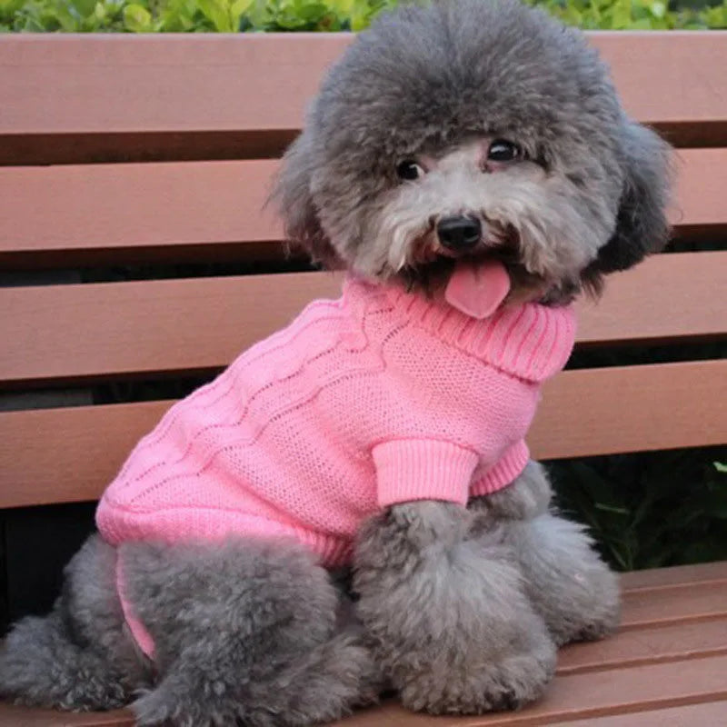 Knitted Winter Dog Sweater