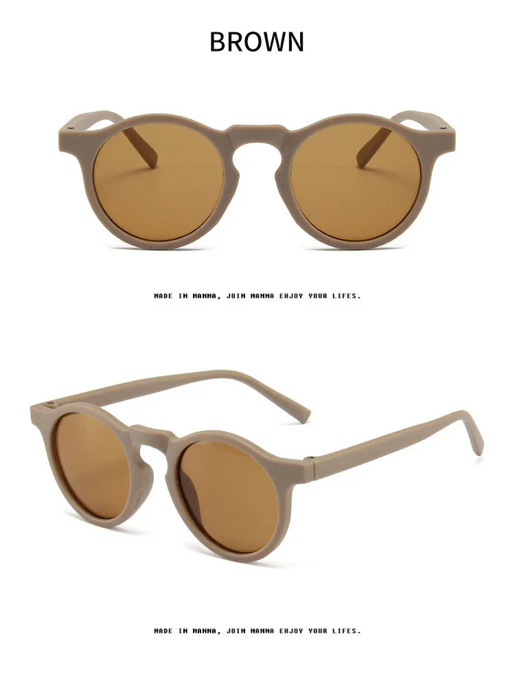 Children's Vintage Frosted UV Protection Sunglasses