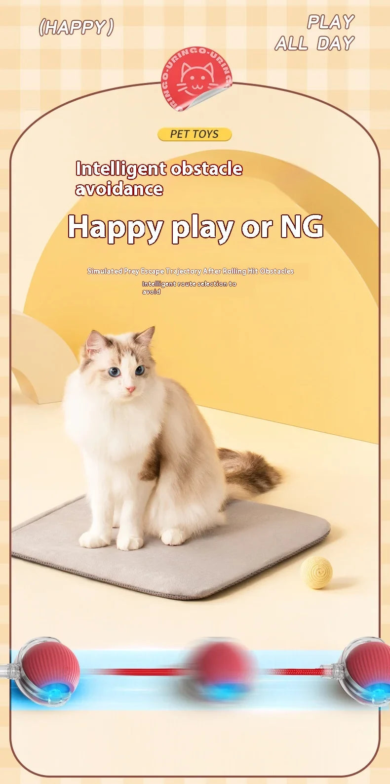 Smart Play Interactive Cat Ball