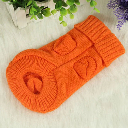 Knitted Winter Dog Sweater