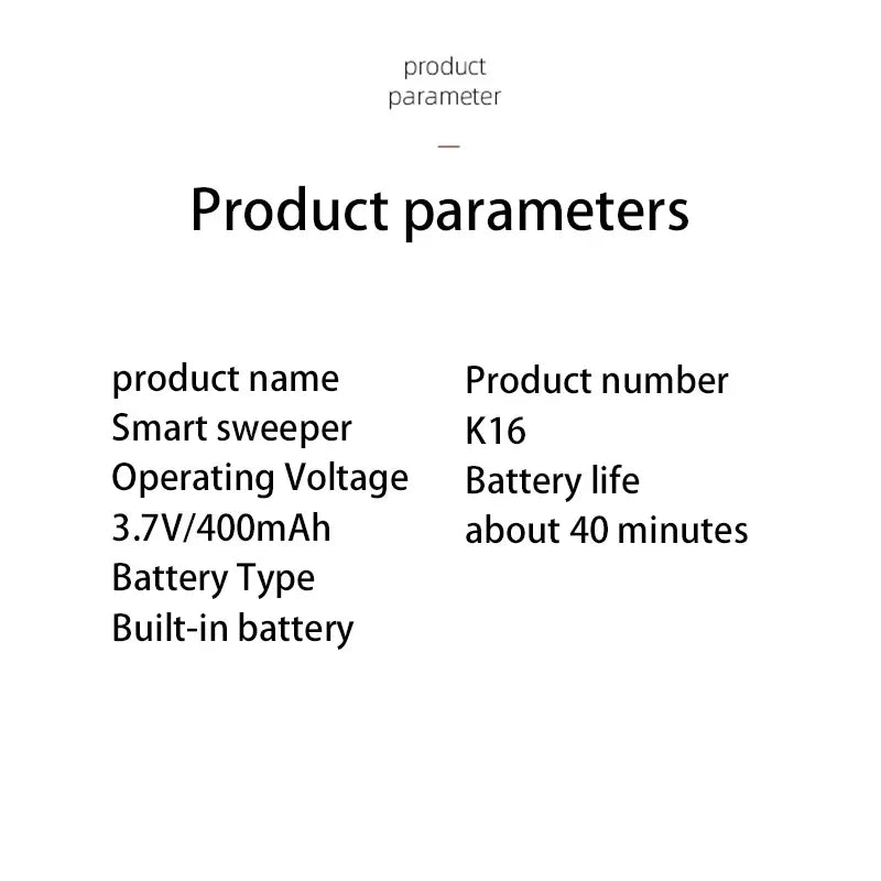 Xiaomi Smart Sweeping Robot Mini Vacuum Cleaner