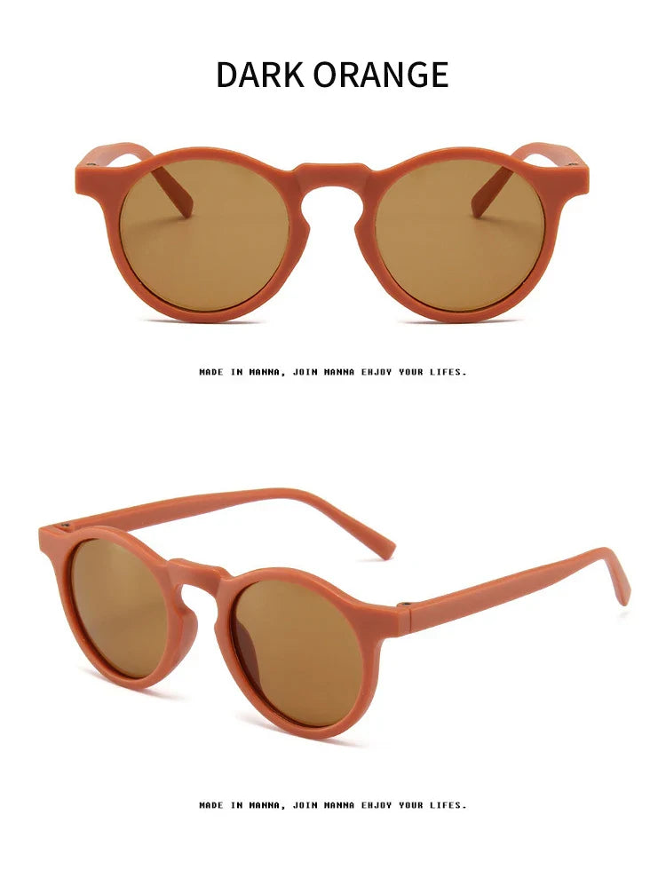 Children's Vintage Frosted UV Protection Sunglasses