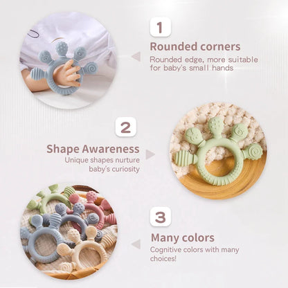 Toddler Teething Ring Sensory Toy