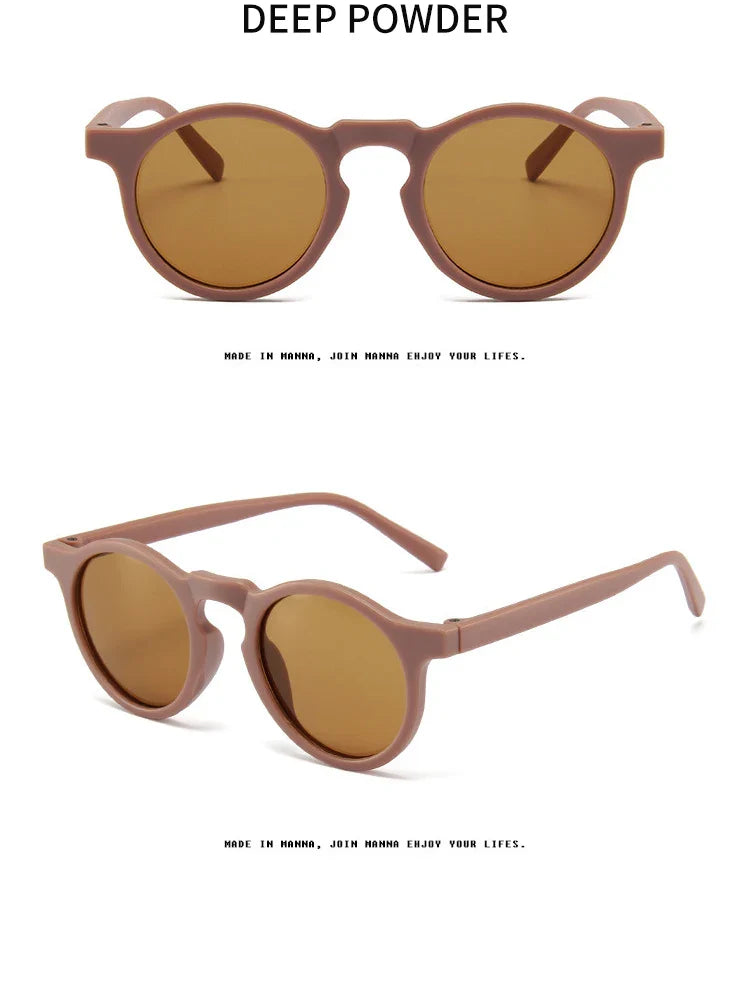Children's Vintage Frosted UV Protection Sunglasses