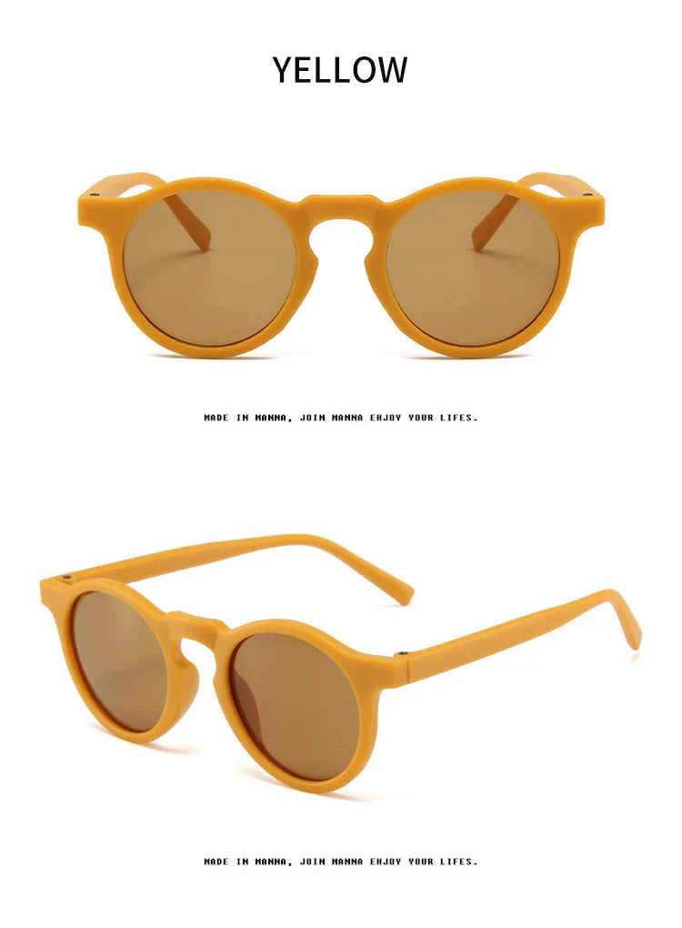 Children's Vintage Frosted UV Protection Sunglasses