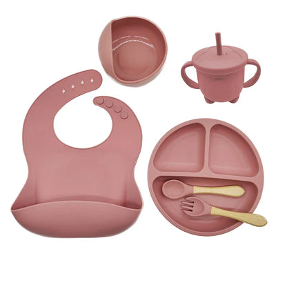 Baby/Toddler 6-8 Piece Silicone Tableware Set
