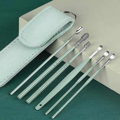 6PCS Stainless Steel Ear Cleanser Kit